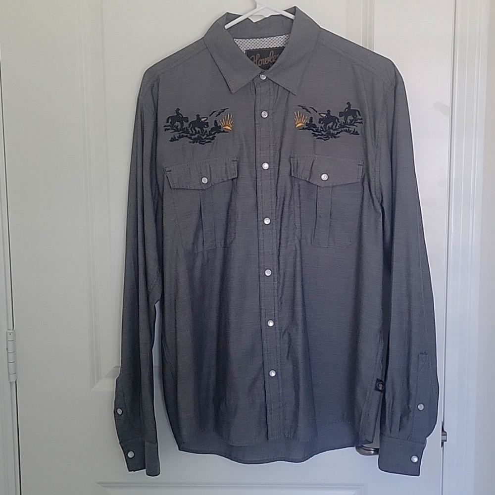 Howler Brothers Guacho Shirt | Medium | Gray